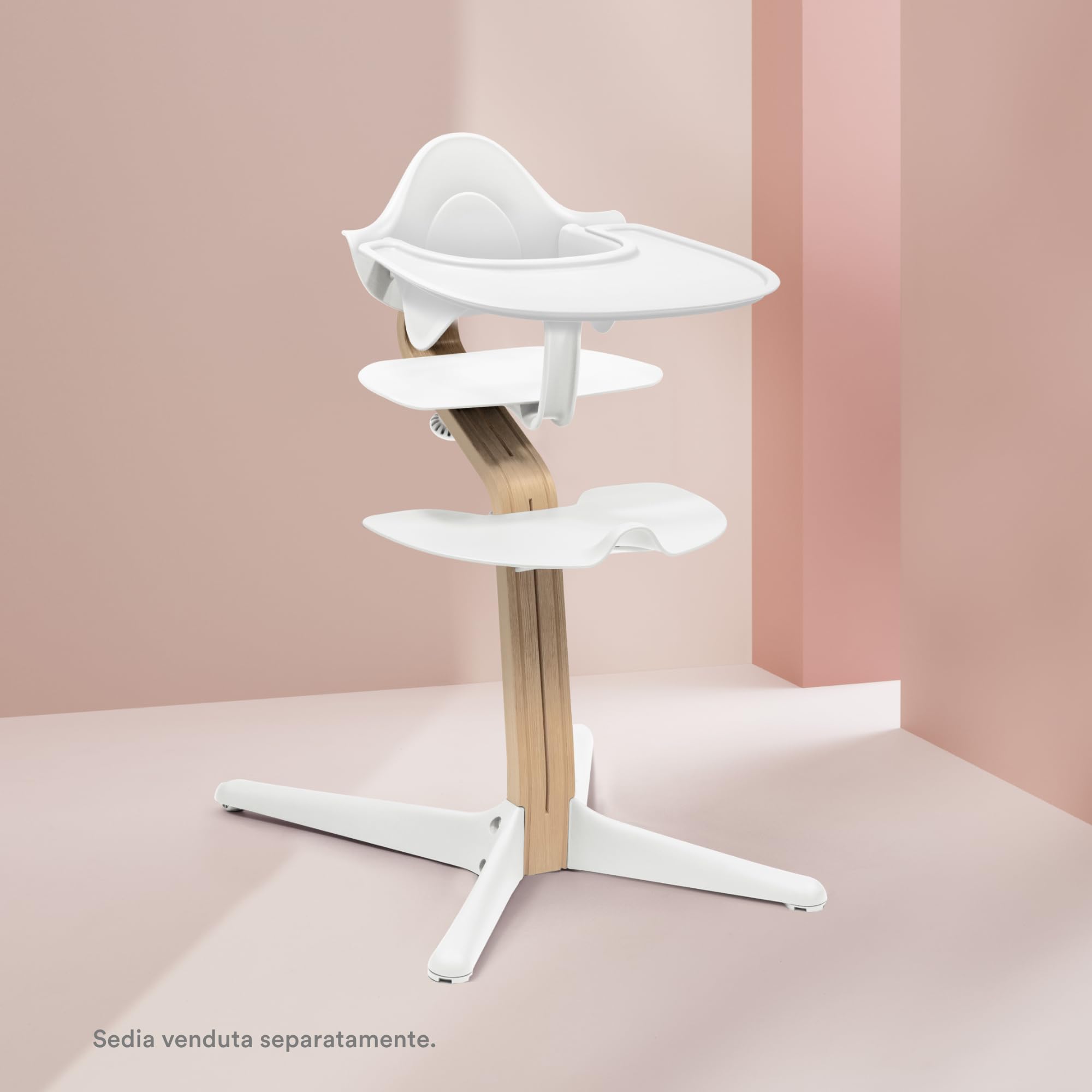 Vassoio Stokke per Nomi, Bianco - Vassoio facilmente agganciabile sul Baby Set Stokke Nomi - Lavabile in lavastoviglie, Plastica per uso alimentare