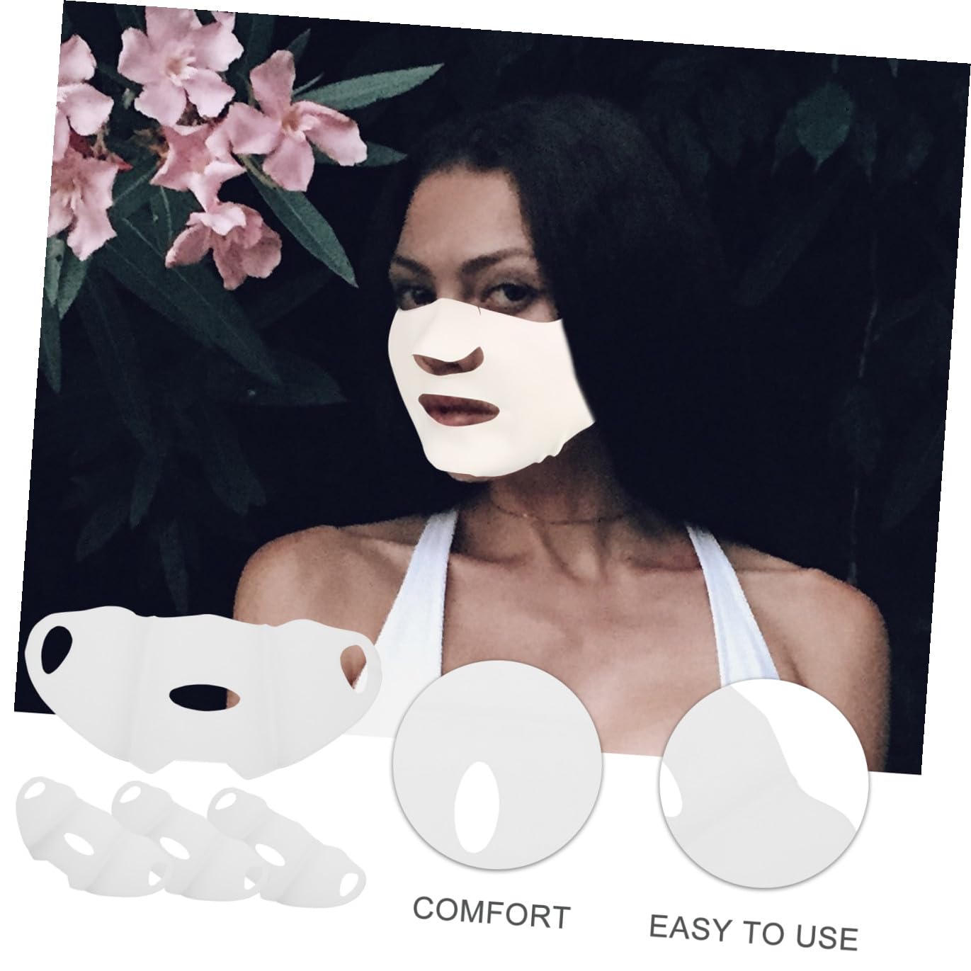 BESPORTBLE 12 Pz Maschera Gel Per Il Viso Copertura Per La Protezione Del Viso Maschera Per Il Viso in Gel Prodotti Skincare Viso Cover Protettiva Tessuto Elastico