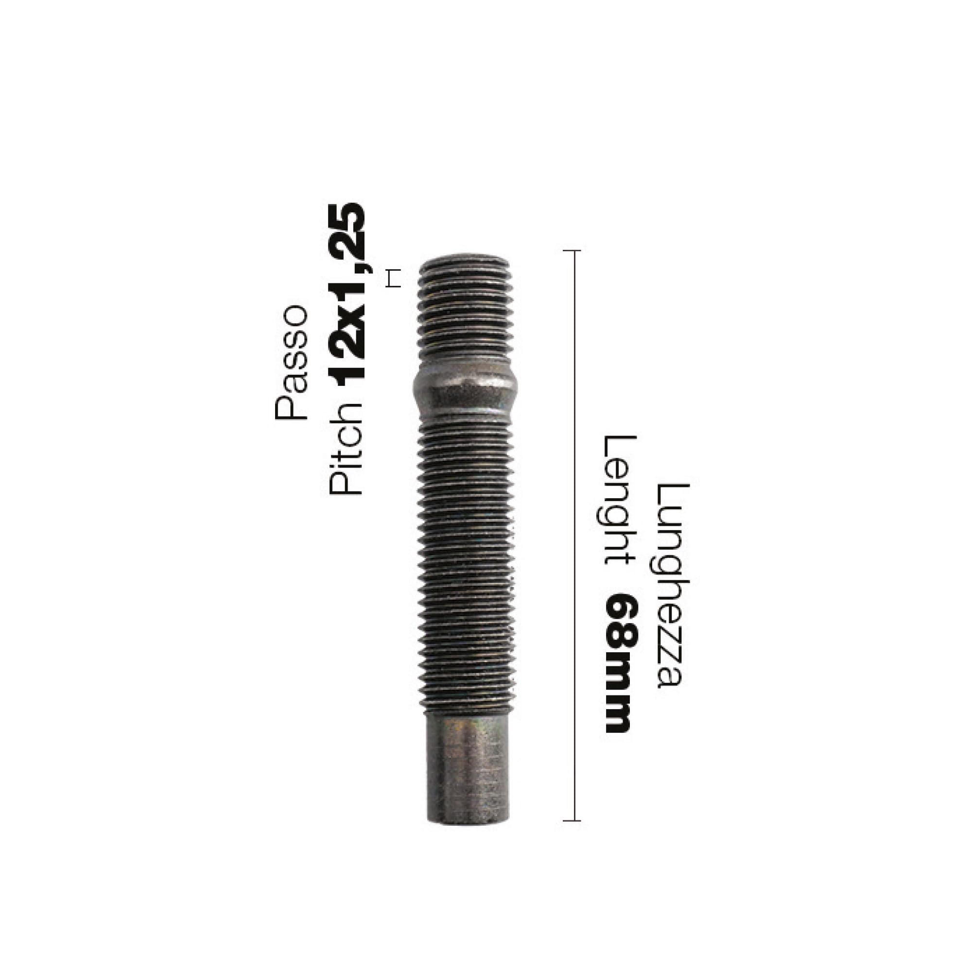 Simoni Racing CR/30-10 Kit 10 colonnette Ruota M 12x1.25 Lunghezza 68mm