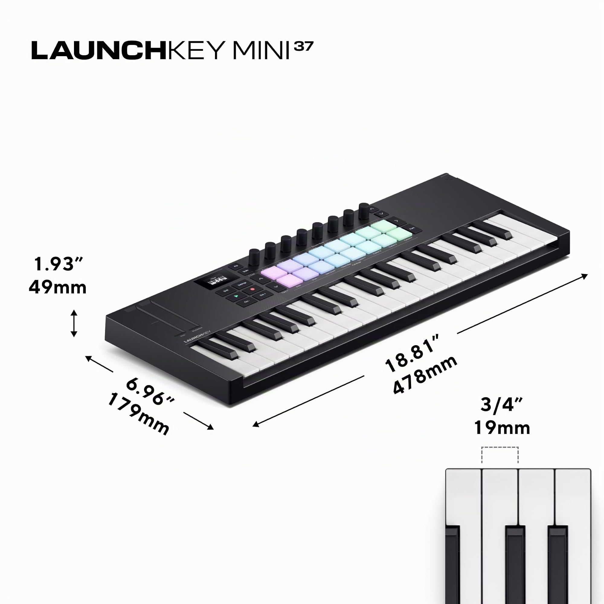Novation Launchkey Mini 37 Mk4 — Controlador De Teclado Portátil