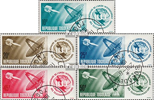 Prophila Collection Togo 457A-461A (Completa Edizione) 1965 100 Anni Telecommunication Union (Francobolli per i Collezionisti) Spazio