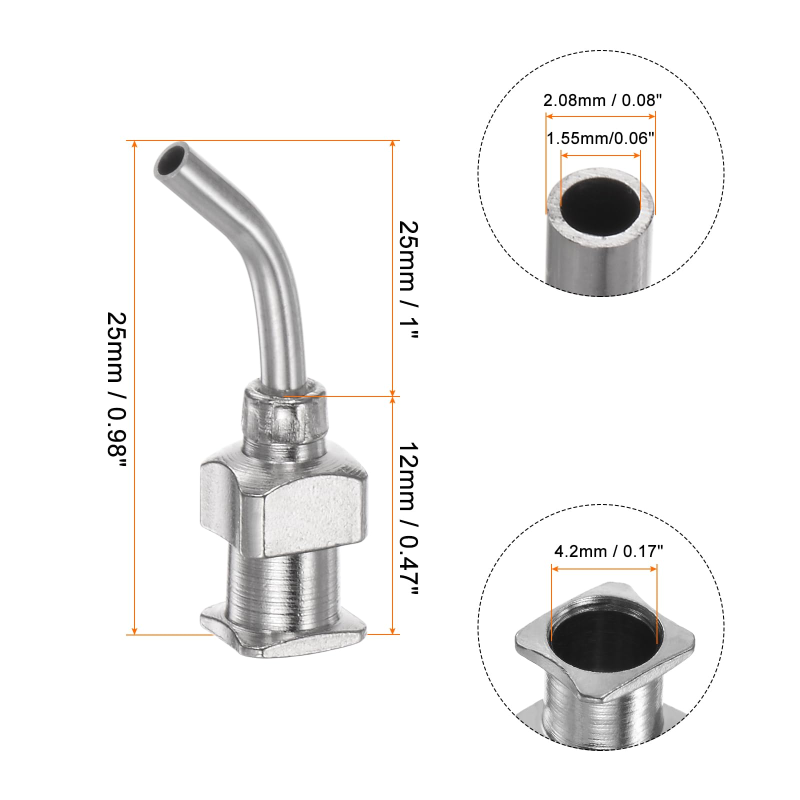 HARFINGTON 12pcs Dispensing Needles, 14 Gauge 1/2