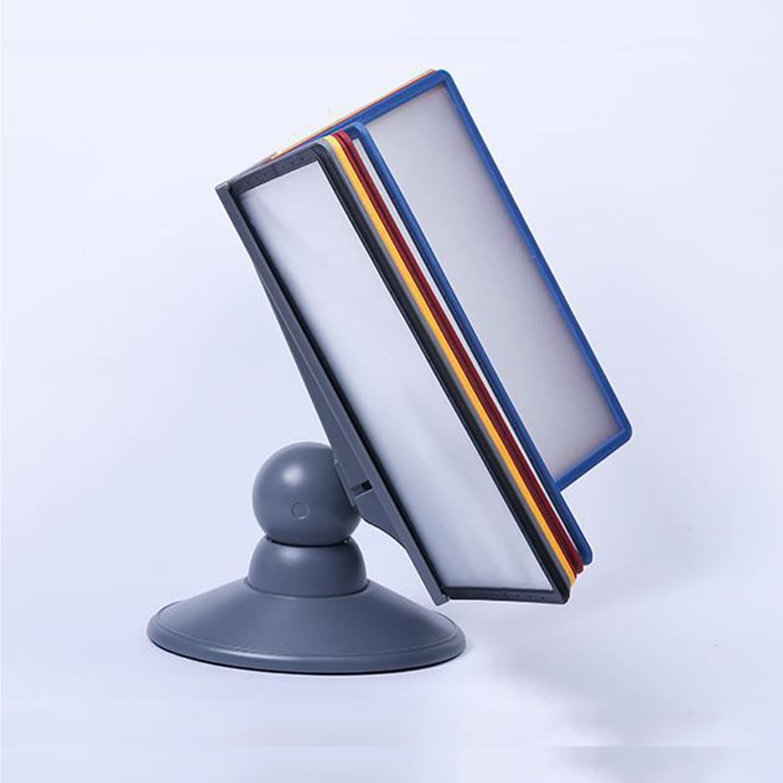 JYBNBBE Desktop Reference Organizer - Catalog Display Rack, Holds 40 A4 Sheets, 20 Panels, Ideal for Wall Hanging and Displaying Important Documents