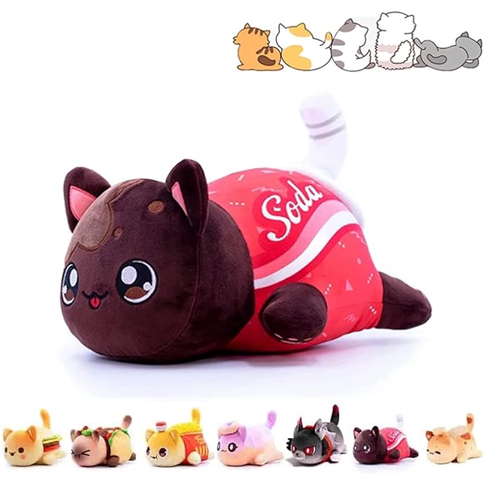 Buy Meemeows Cat Food Plushies,Aphmau Plushies Cat Meow Meow,Cola Fries