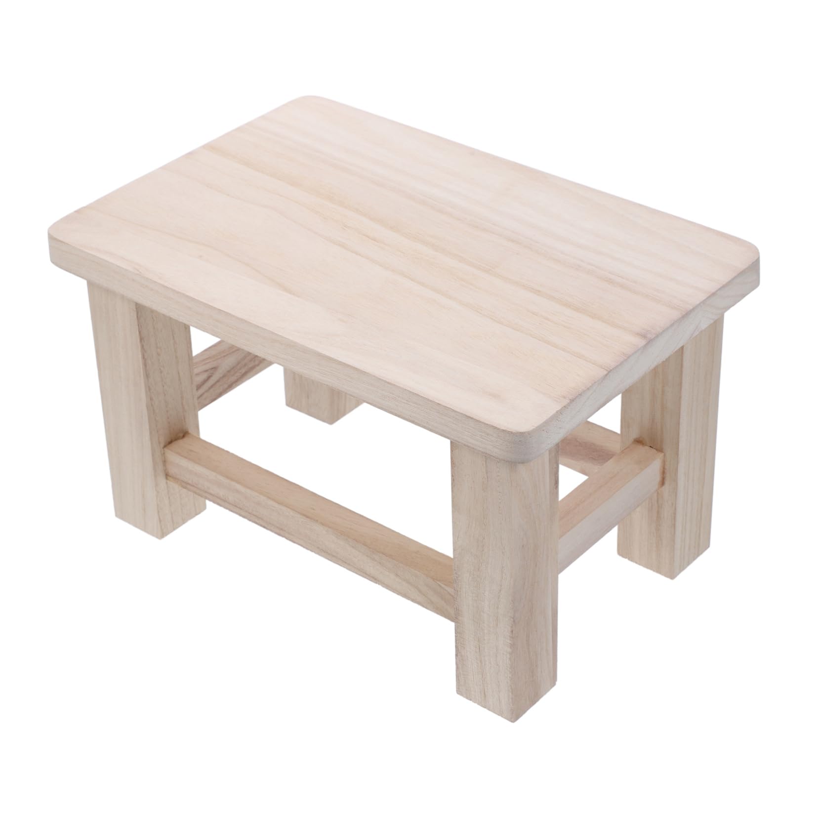 Gatuida Banco De Madera Maciza Taburete De Madera Taburete Pequeño De Exterior Bajo Pequeño para Plantas para Adultos para
