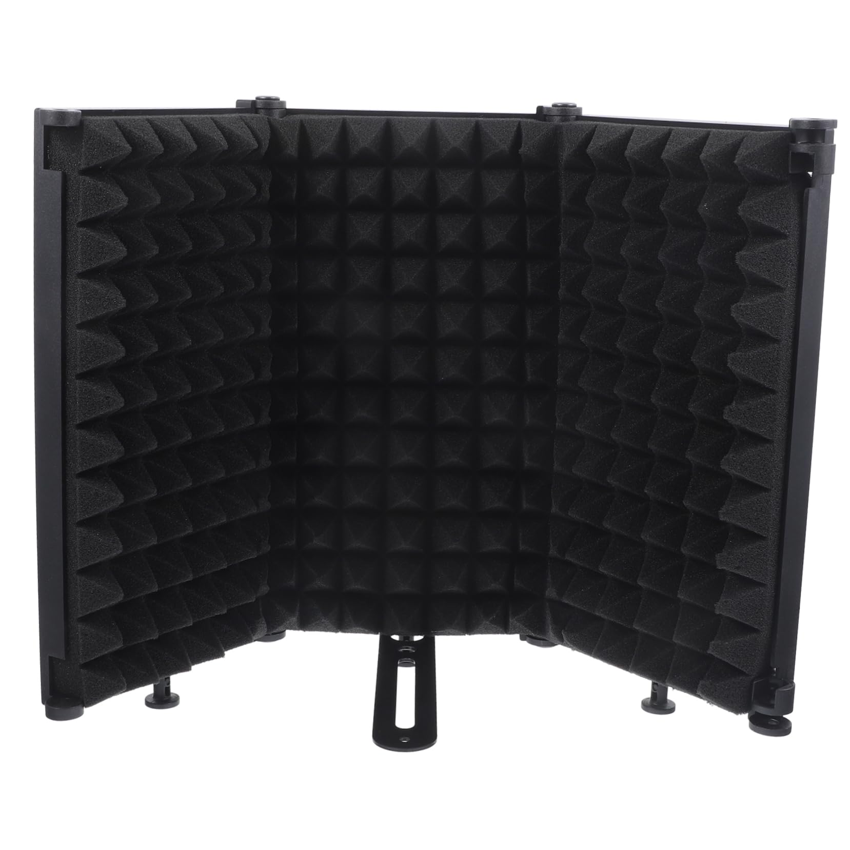 Filtre Anti-pop pour Microphone 1 Set, Écran à Trois Panneaux Noir