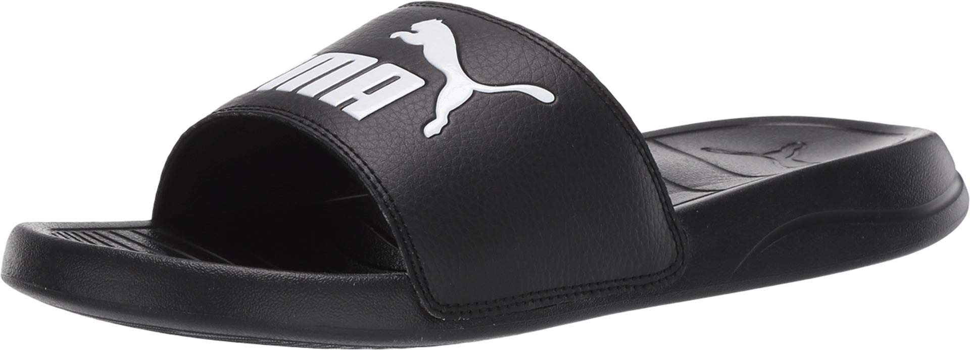 PUMA Sandały unisex Popcat, Czarny, biały, 39 EU
