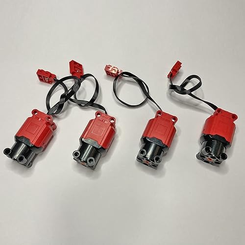 Miniatura 5 de Goshfun - Juego de construcción de 11 piezas de modificación de potencia del motor, 4 motores L, 1 servomotor, 1 caja de batería, 3 módulos LED, 1