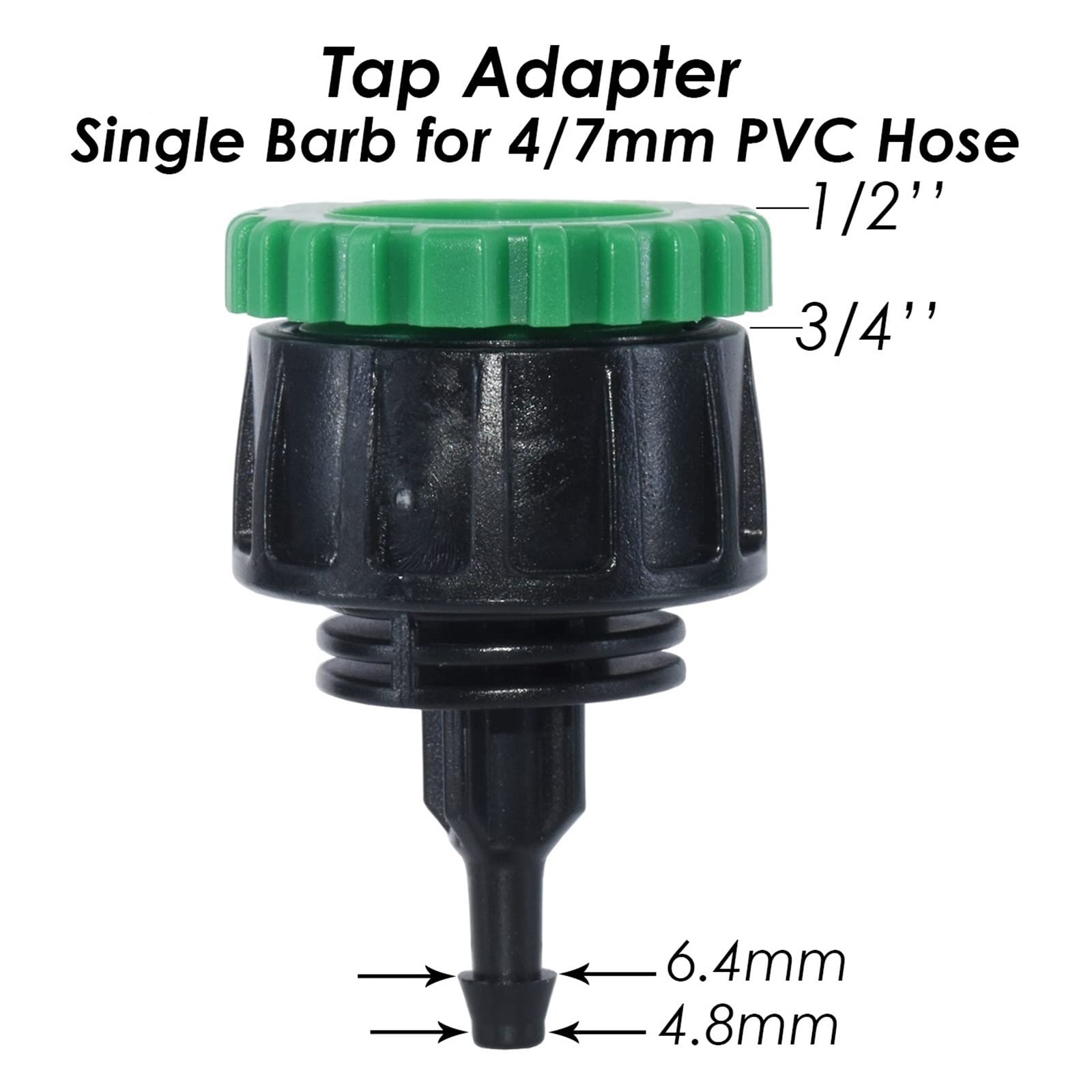 10m-50m 4/7mm Gartenbewässerung PVC-Schlauch 1/4 Zoll Micro Pipe Tubing Tropfbewässerung Balkon Sprinkler Rasen Blume Pflanze Lucky(SPL11-KIT11-50M)