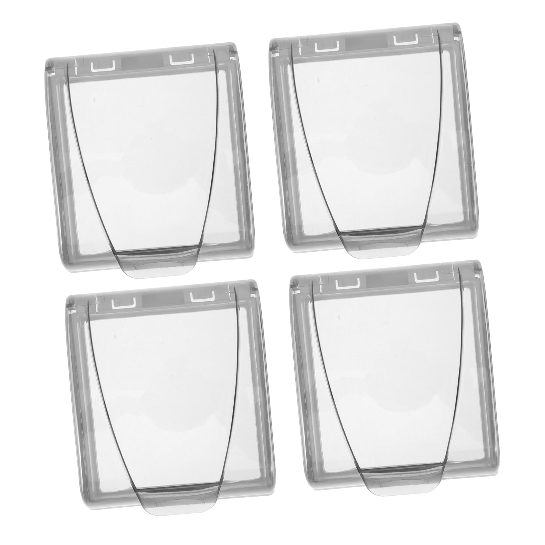 VILLCASE 4pcs Bathroom Power Socket Cover Weatherproof Electrical Switch Box Waterproof Adhesive Outlet Cover Bathroom Power Protector for 86 Type Wall Sockets
