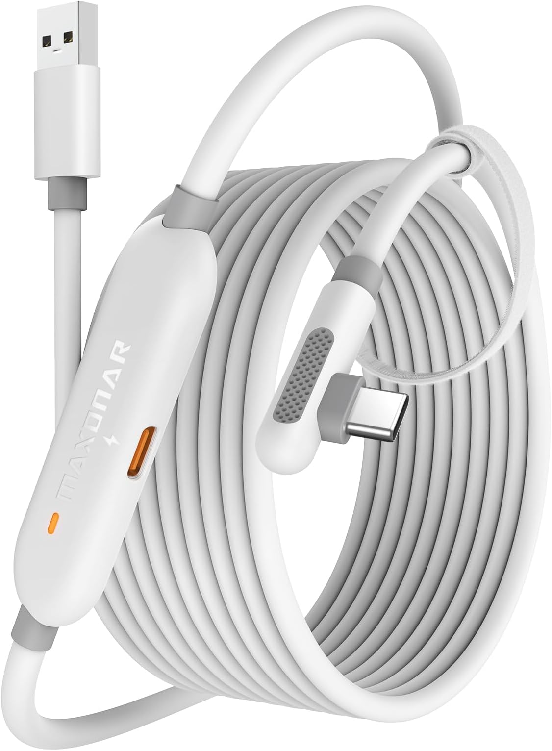 Maxonar Charging Link Cable 16FT (Next-Gen Chip), Awesome Gift-5Gbps USB 3.0 to USB C Cable-White