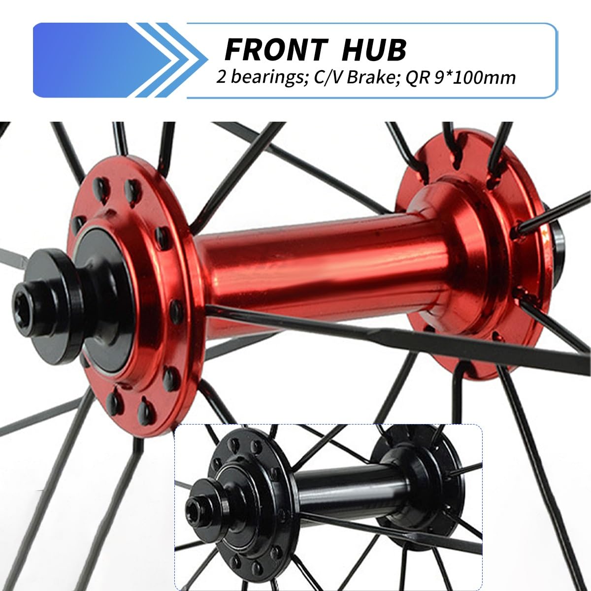 Ruota Anteriore 700C Ruote Per Bici Da Strada Ruota Sgancio Rapido FrenoC/V | Cerchione In Alluminio 20H, Pneumatico 20-35C