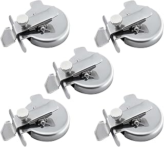 5PCS Adjustable Round Magnetic Seam Guide, 2026 New Multi-Functional Magnetic Guide Clamps, Adjustable Thickness Screw, Curved Edge Design for Rounded Hems, Collars, and Circle Sewing