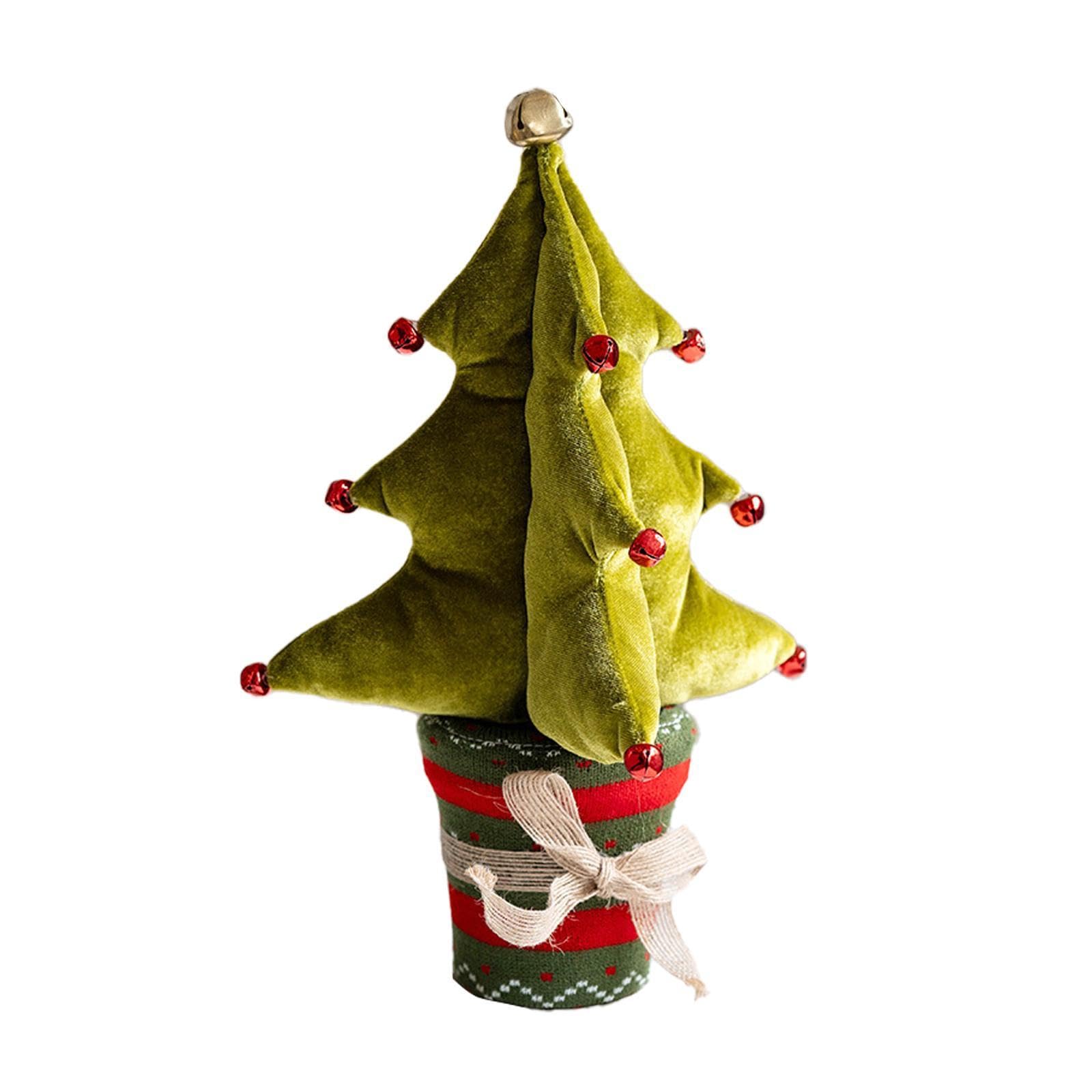 Decoración de de Navidad de Mesa, Adorno de Peluche, de Navidad de Mesa para Celebraciones de Cumpleaños, Estante de Boda, Chimenea, Verde