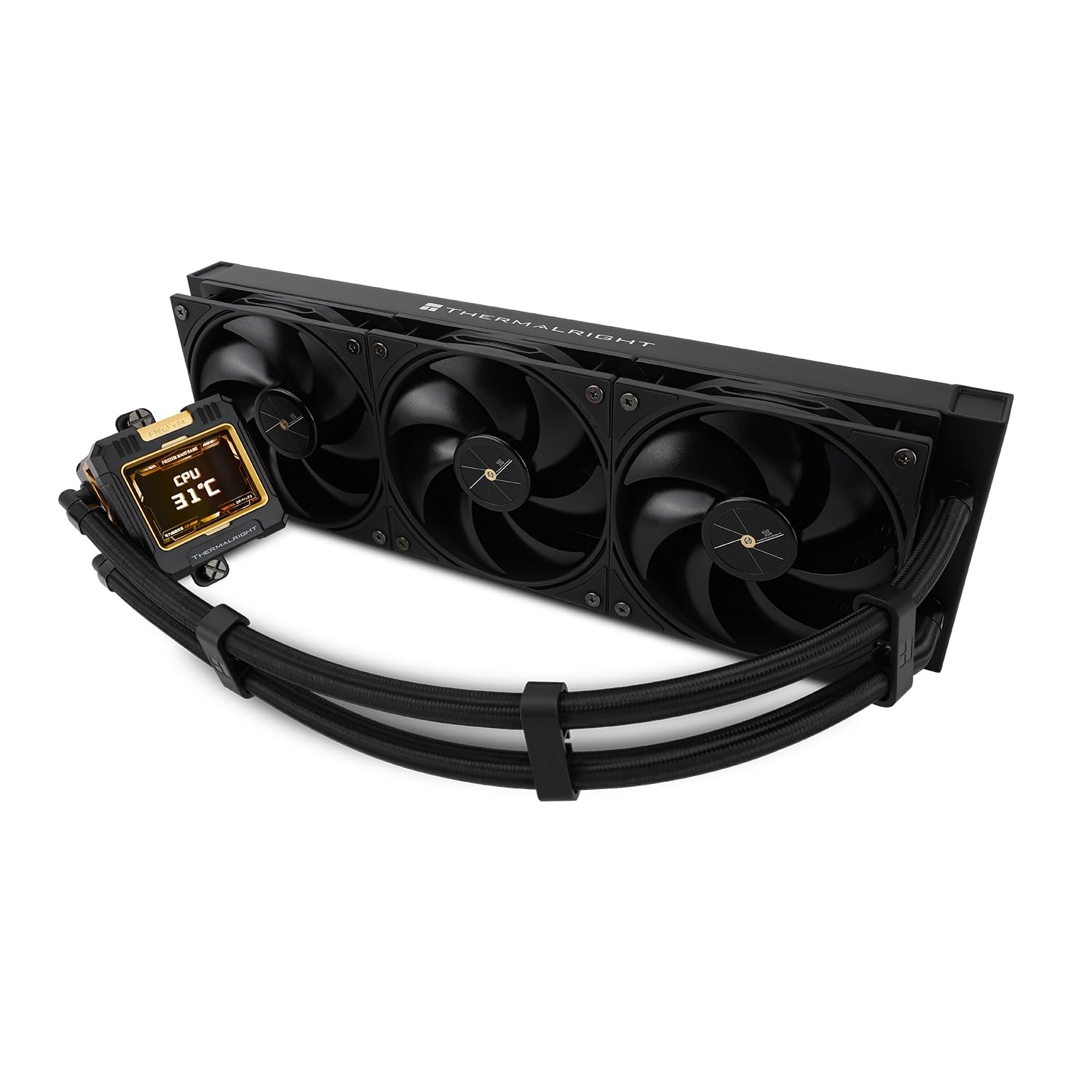 Thermalright FW360 - Refrigeración por agua para CPU, refrigeración AIO, pantalla LCD IPS 320 x 240, para refrigerador de CPU líquido AMD/Intel: AM5/LGA1700/1851, enfriador de agua AIO de 2,4 pulgadas