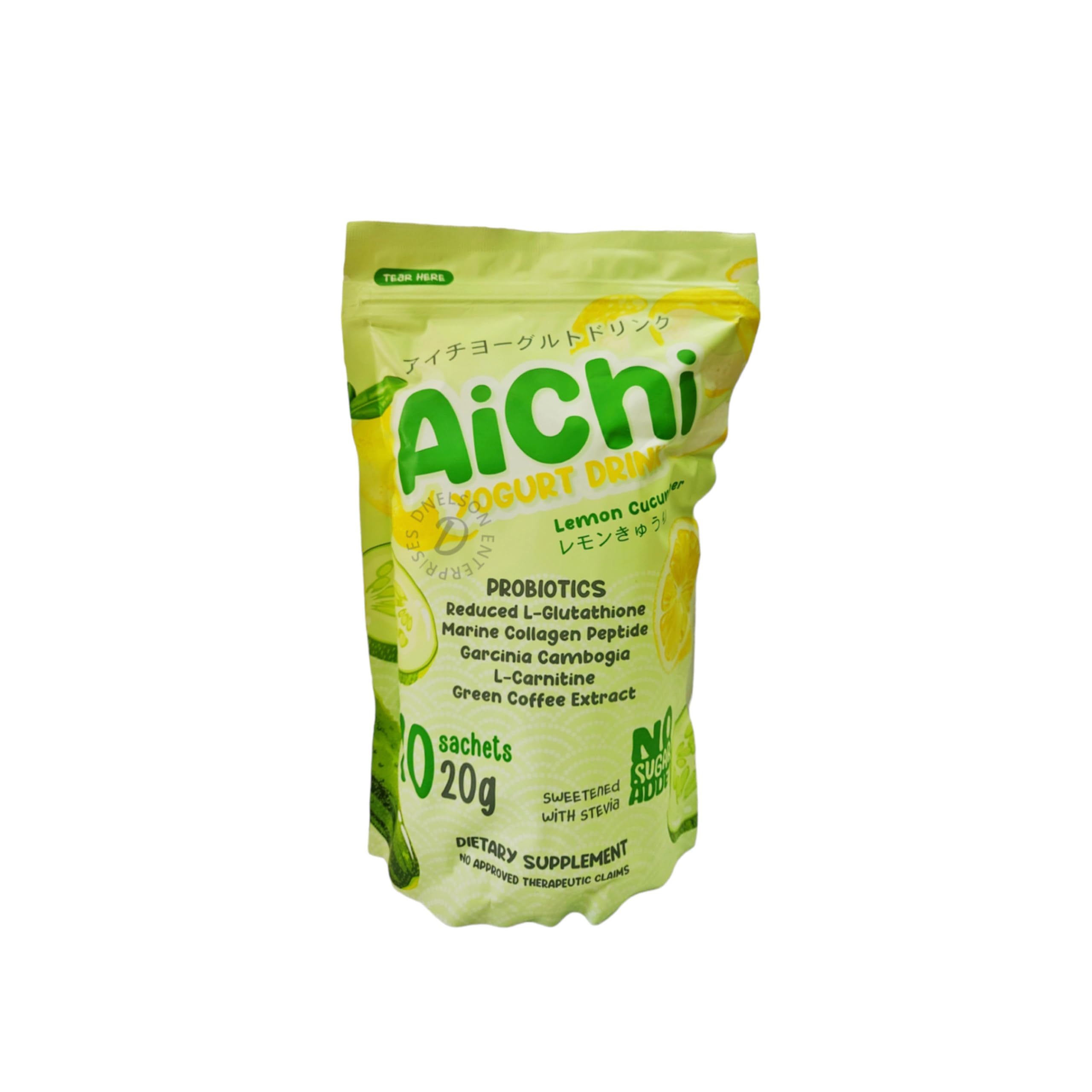 Aichi Lemon Cucumber Yogurt Drink 20g X 10 Sachets