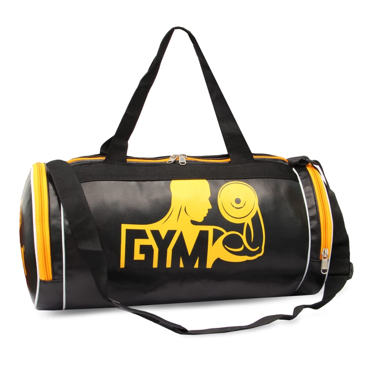 Faux Leather Gym Bag,Shoulder Gym Bag for Men Women,BOY Girl Lightweight & Waterproof Duffel Bag Size-Medium-image-16