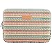 ZiXing 13 Zoll Laptoptasche Bohemian nationalen Stil Canvas-Gewebe Ultrabook Hülle Sleeve für Apple MacBook/Acer/Asus/Dell/Fuji... Grün