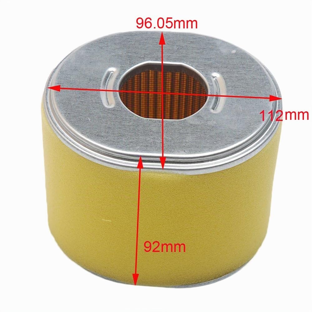 Carkio Silencieux d'échappement avec tuyau d'échappement et filtre à air Compatible with moteurs Honda 11HP 13HP GX340 GX390