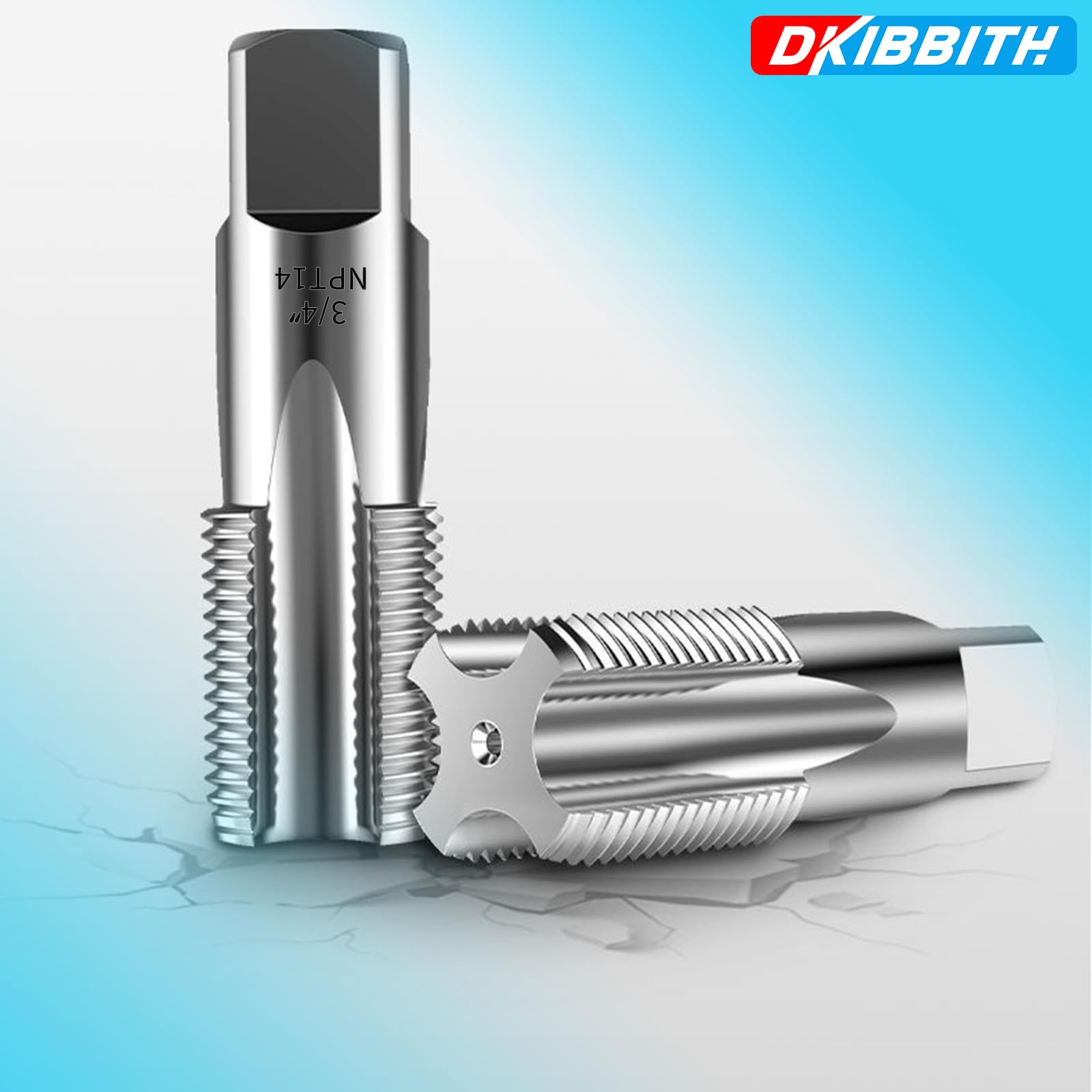 Snapklik.com : 5-Piece NPT Pipe Tap Set, 3/4