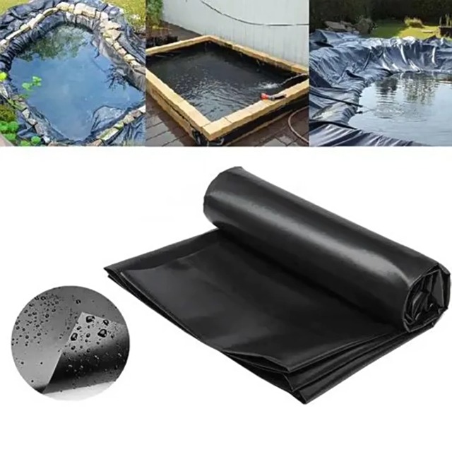 TezhiIe Pond Liner 13ft X 17ft, 20 Mil Thick LDPE - Flexible Liner For Koi Ponds, Water Gardens, Outdoor