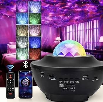 SVK DREAM Starry Night Light Projector Lamp with Remote, Bluetooth