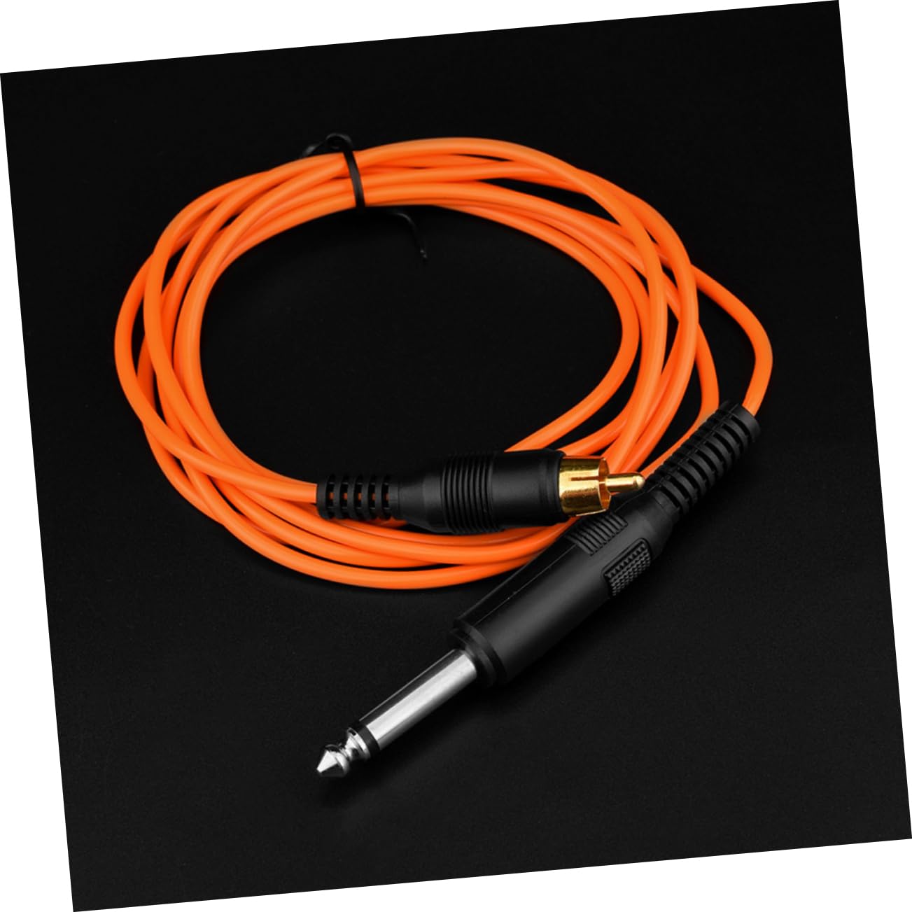 Cable Clip para Máquina de Tatuar Línea Gancho Naranja Cable de Alimentación Flexible y Duradero para Estable