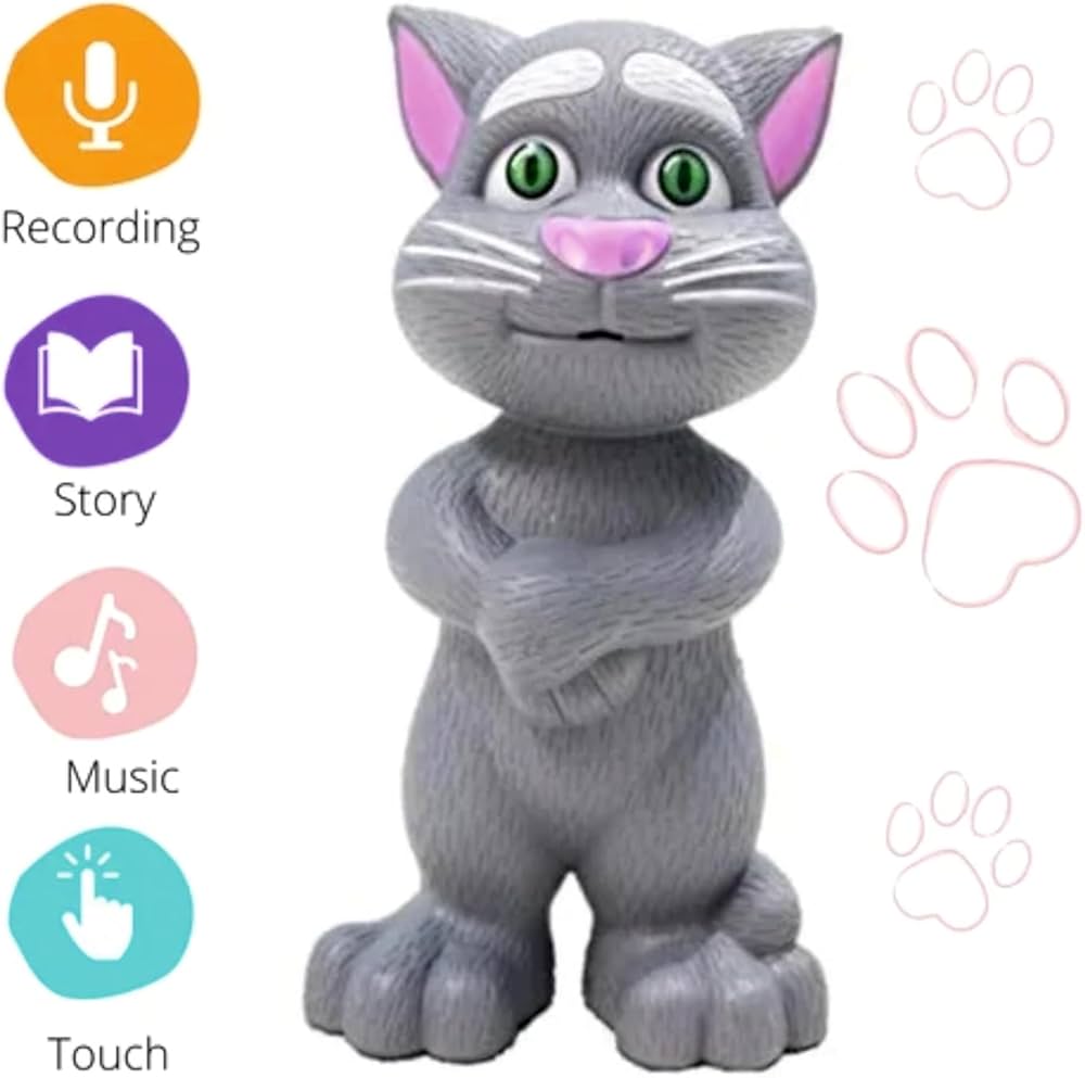 Buy HK TOYS Voice Repeating Talking Tom Toy for Kids, Intelligent Talking Tom Cat, Electronic Pet Talking Toy Cat, Voice Recording Cat Speaking Toys Online at Low Prices in India - Amazon.in