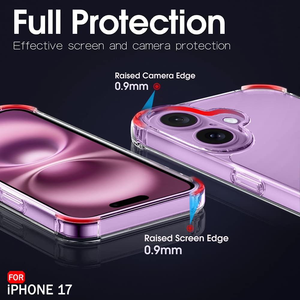 TheGiftKart Crystal Clear Back Cover Case for iPhone 17 | 360 Degree Protection | Shock Proof Design | Transparent Back Cover Case for iPhone 17 (PC & TPU, Transparent Bumper) — Amazon image 5