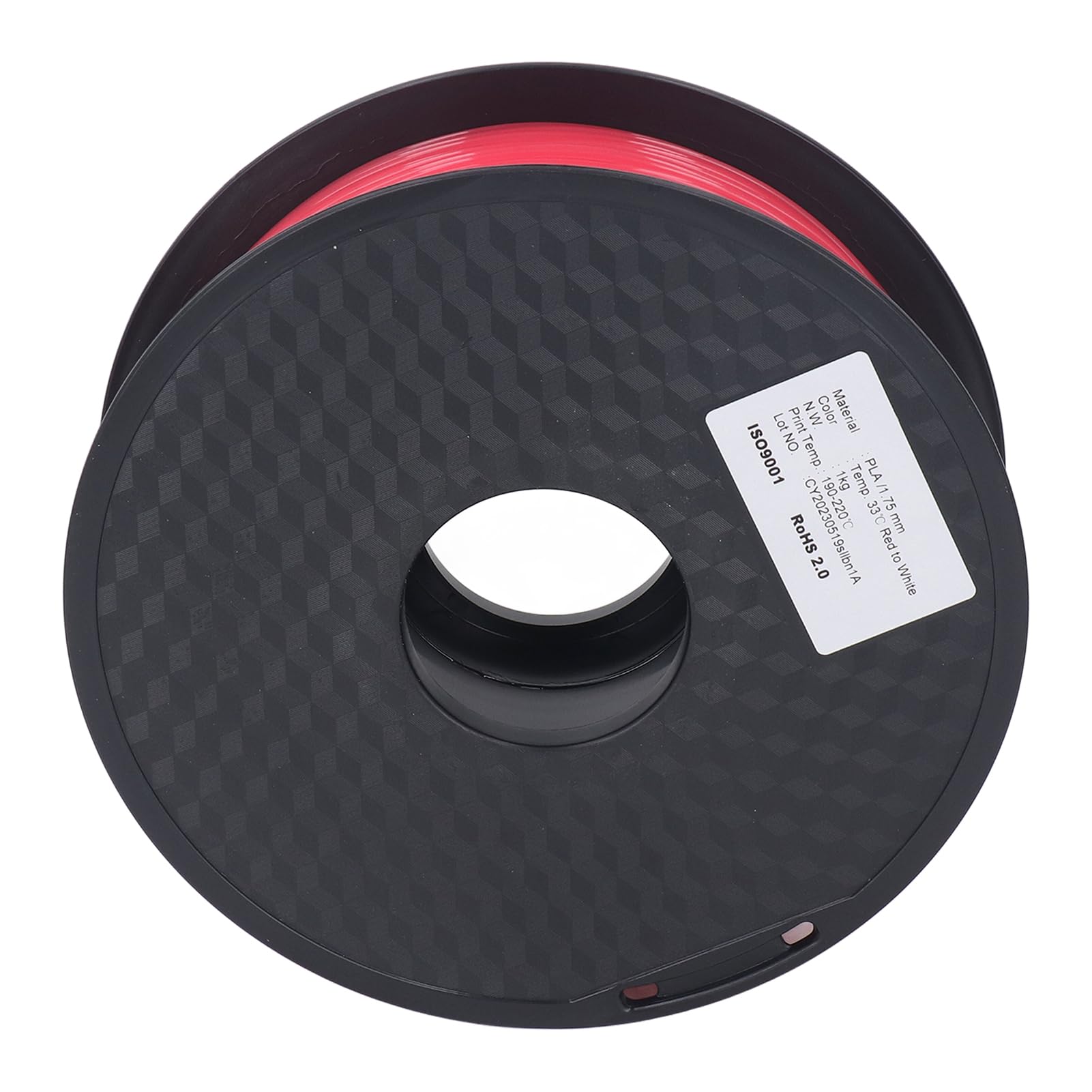 Filament Do Druku 3d, Materiał Zmieniający Kolor W Kolorze Czerwonym I Białym, O Grubości 1,75 Mm I Wysokiej Precyzji, Z Niskim Odkształceniem I Stabilnym Drukiem