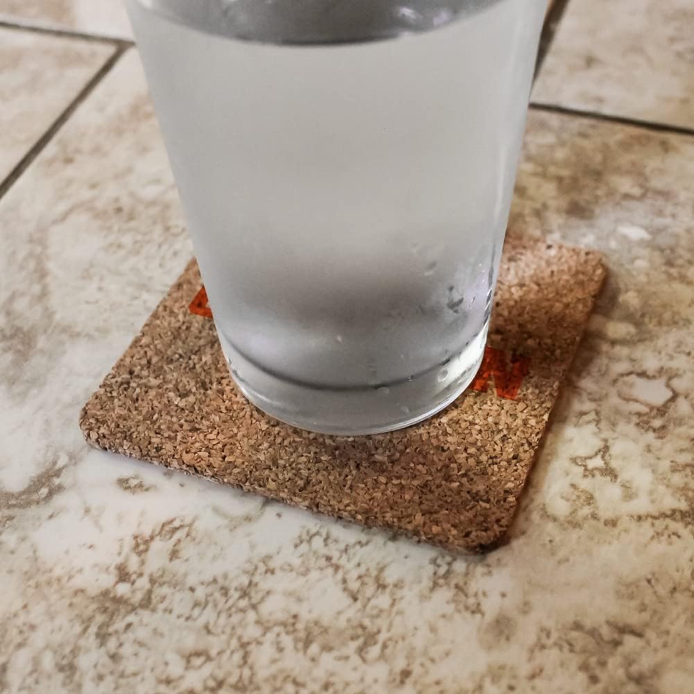 Clemson University Secondary Logo Low Profile Novelty Cork Coaster Set - Image 2