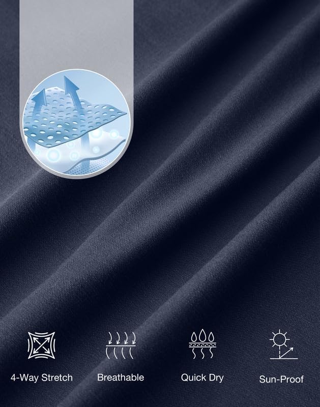 Men's Golf Shorts with 5 Pockets 11" Inseam Stretch Quick Dry Casual Work Dress Shorts for Men - Image 5