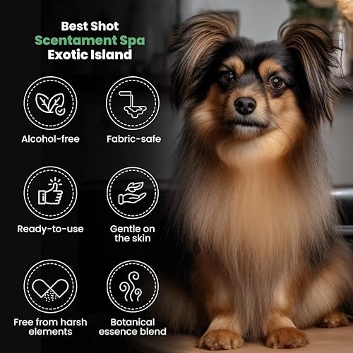 Vista 120 de Best Shot Scentament Spa Botanical Body Splash, Body Spray for Pets, Cat and Dog Cologne Spray, Lavender Aloe, 8 Oz.