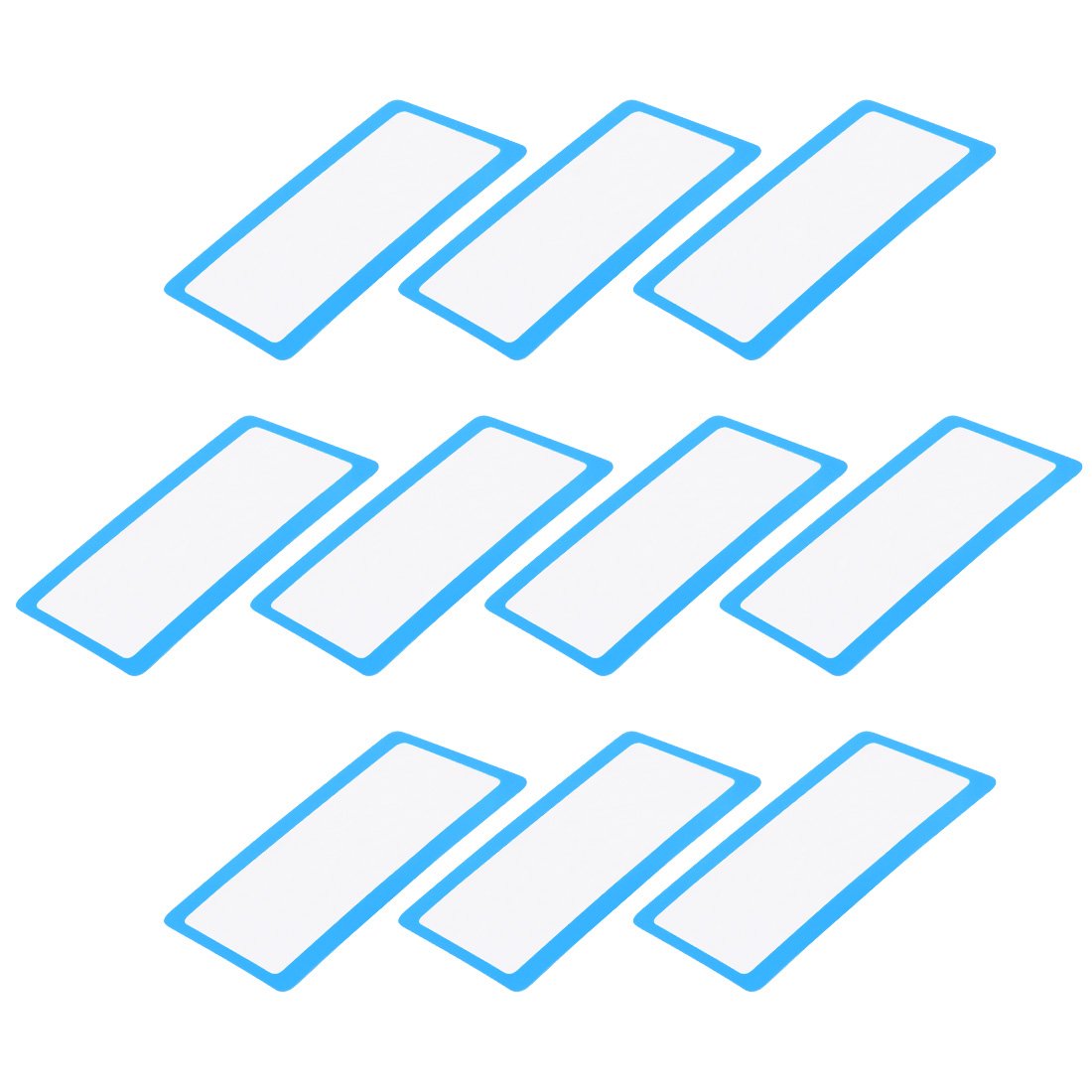 uxcell Magnifying Glass, Fresnel Lens Magnifier 75mm x 40mm 3X 300% Credit Card Magnifier for Seniors Macular Degeneration Blue 10pcs