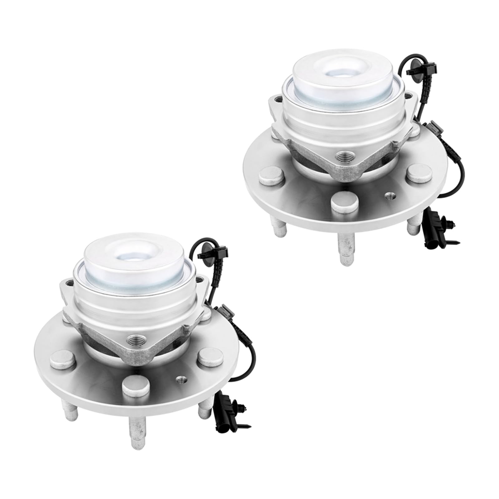 PM Auto Front Wheel Hub Bearings Assembly Replacement for 2007-2013 GMC Sierra 1500 RWD, Wheel Bearing Hubs Pair of 2