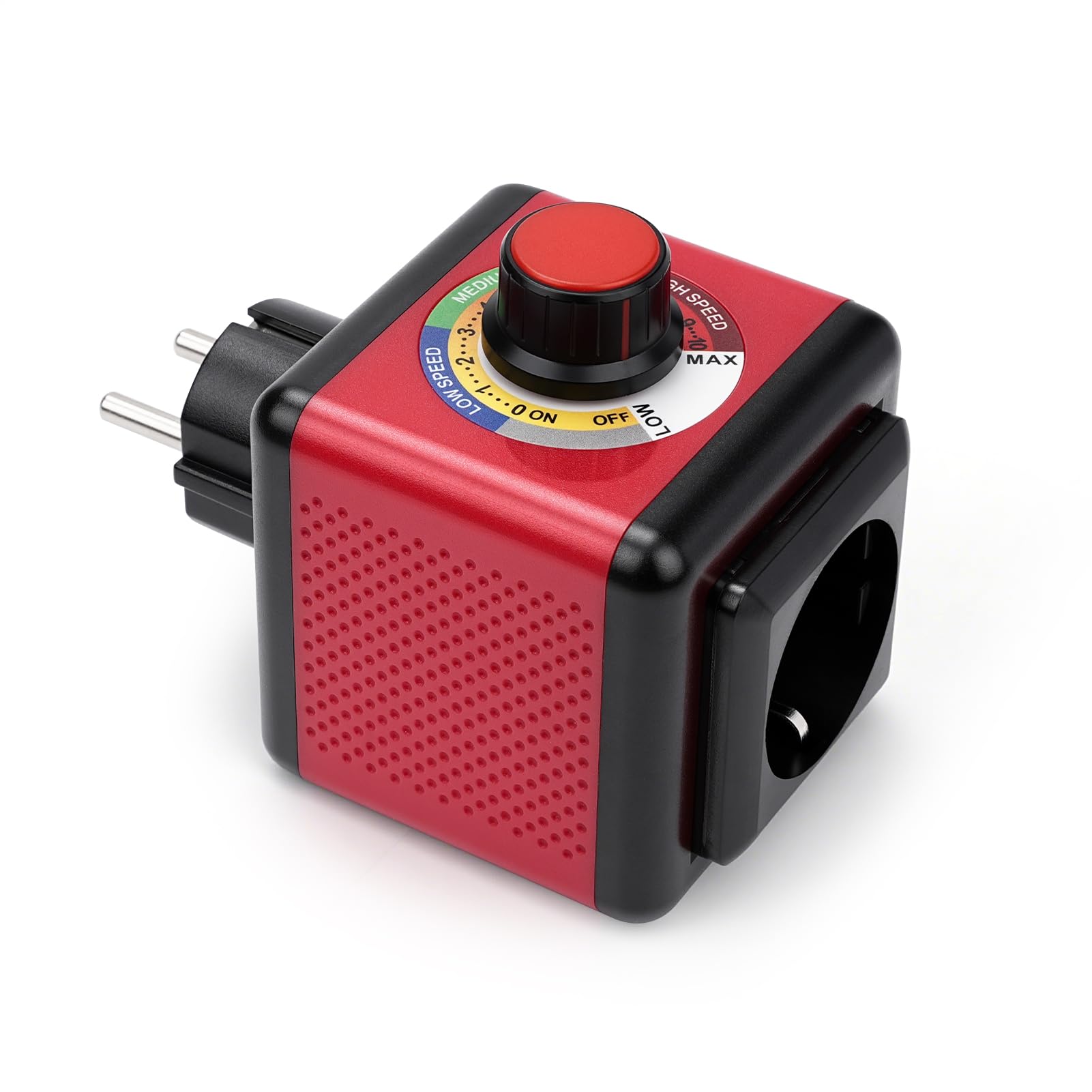 Variateur de Vitesse pour Moteur 220V, Régulateur de Tension 220V 2000W (charge résistive) 600W (charge inductive) 10A Convtrôleur de Vitesse Continu pour Meuleuse d'angle/Souffleur/Ventilateur