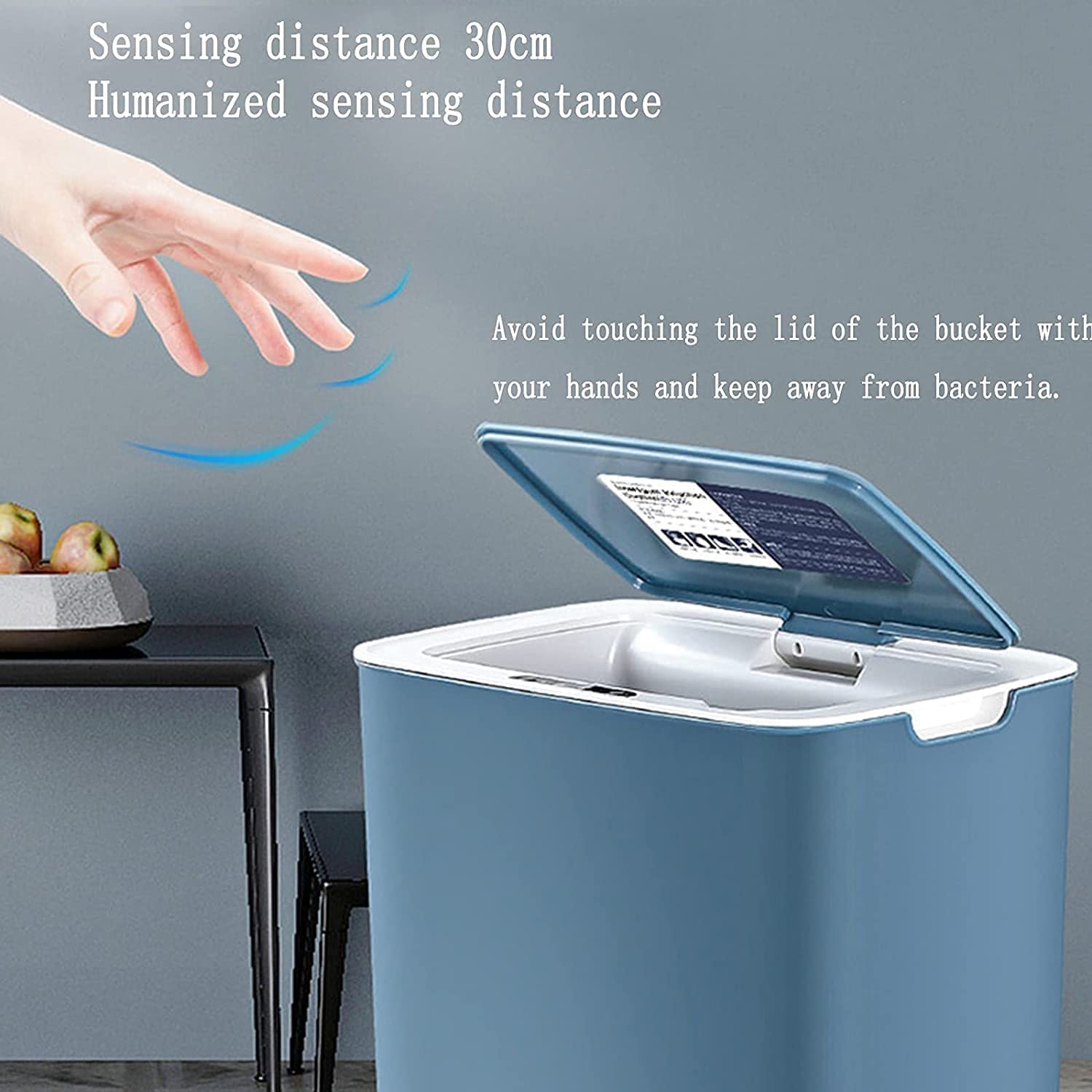 Papeleras Papelera Papelera Inteligente Papelera Automática Inductiva Contenedor de Basura Sin Contacto Contenedor de Basura con Tapa Papelera Papelera (Azul (Azul 17 * 24 * 31cm)