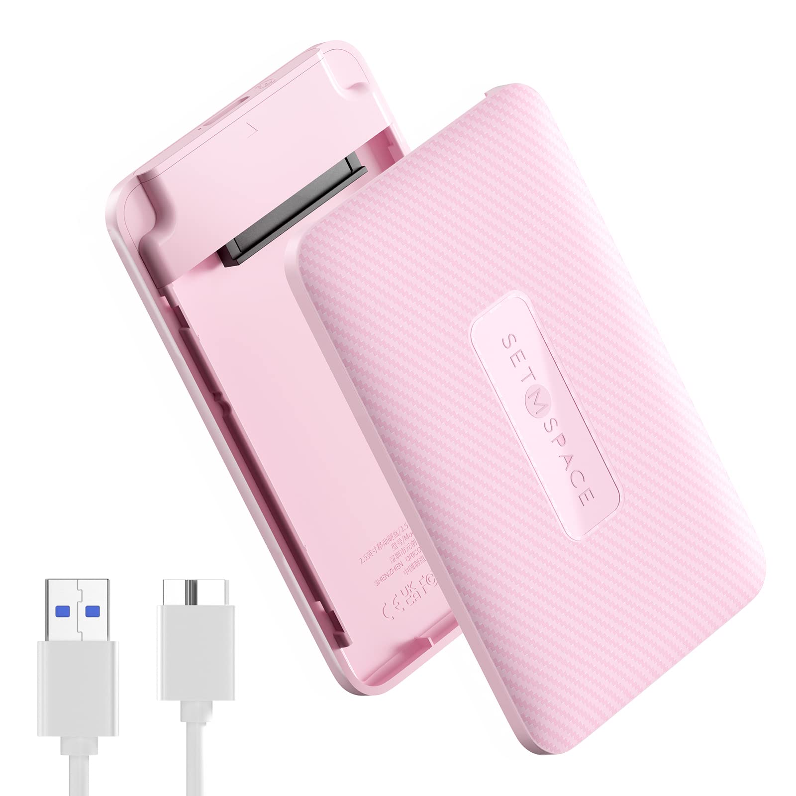Boîtier Externe Pour Disque Dur 2,5" USB-C - Vitesse Jusqu'à 460 Mo/s - Compatible PS4/PS5 - 3