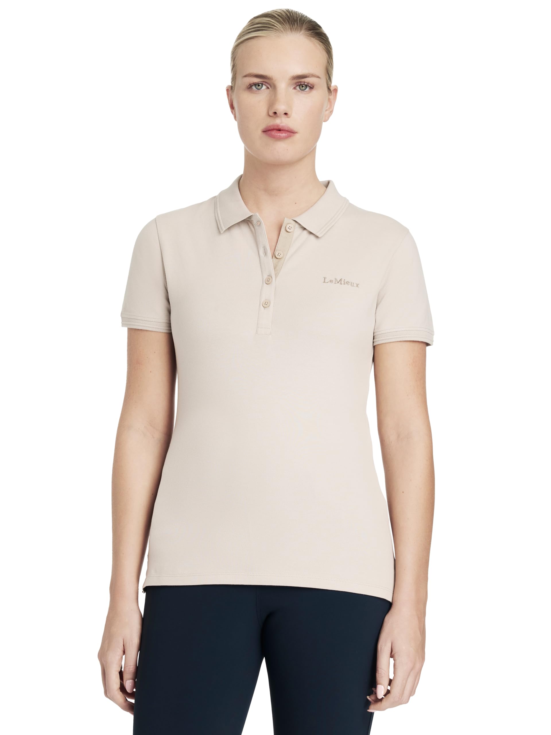 Lemieux Women's Stone Classique Polo Shirt - Equestrian Horse Riding Top - Uk14