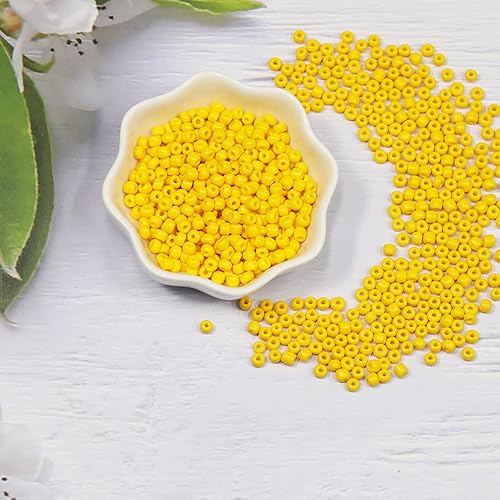 Vista 83 de Tamaño 6/0 - Cuentas de semillas de vidrio para manualidades de 0.157 in, cuentas blancas para la fabricación de joyas