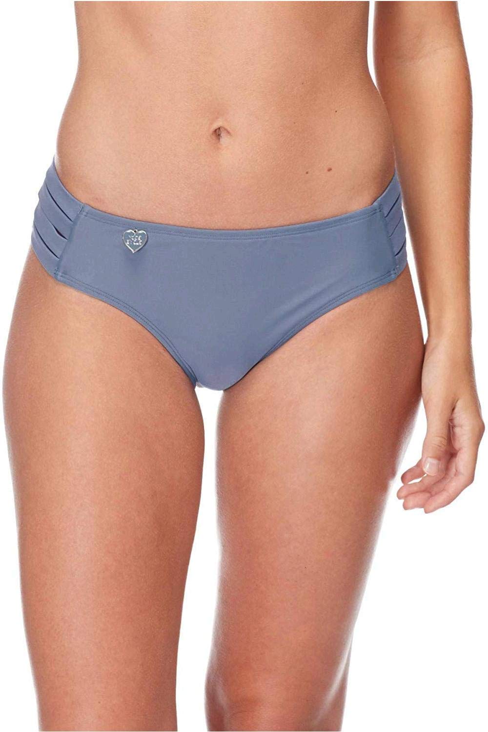 Body Glove Women's Smoothies Nuevo Contempo Solid Full Coverage Bikini Bottom Swimsuit