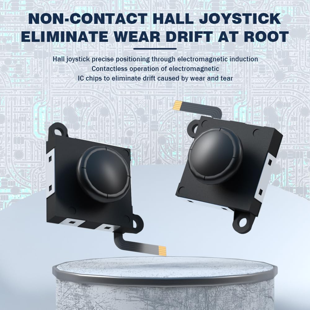 2x Joystick Hall Effect do Nintendo Switch Joy-Con – Bez Driftu, Wysoka Precyzja, Zamiennik Plug & Play | Kompatybilny z Switch, OLED i Switch Lite