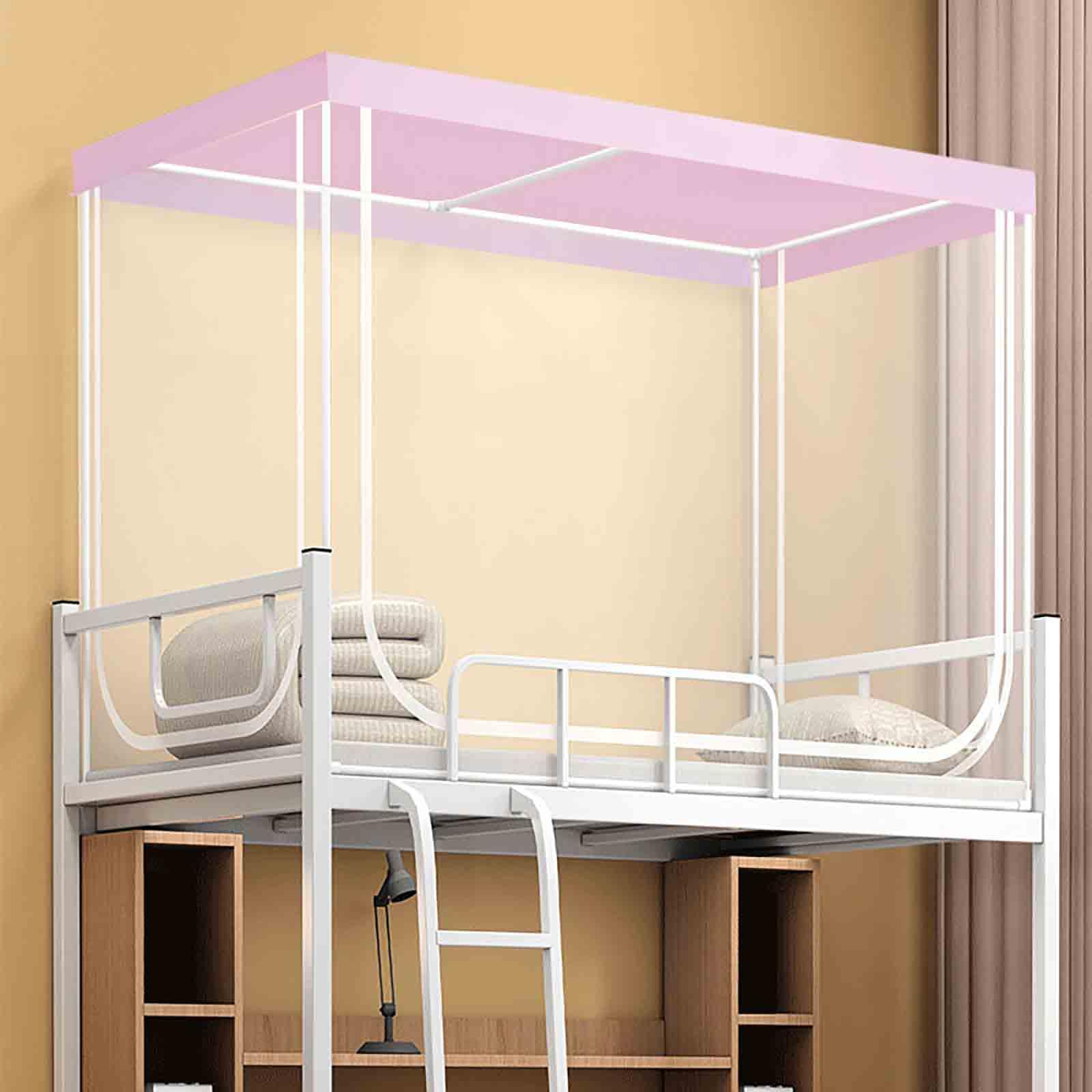 JUSHZ Bettvorhänge Moskitonetz Reise Reisebett Mückennetz Bett Mosquito Net (Pink,120x190x90cm)