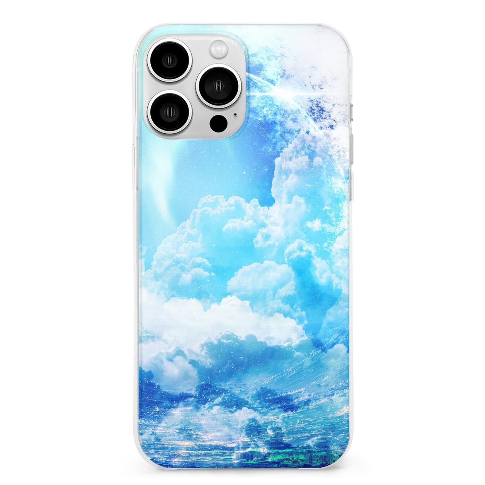 Amazon.co.jp: Iphone13ケース 青い空 白い雲 日光 美しい