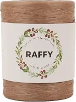 Fio de fita RAFFY para tricô e crochê macio e leve para fazer bolsa de praia de verão e chapéu de sol Col.116