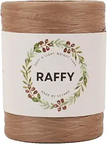 Fio de fita RAFFY para tricô e crochê macio e leve para fazer bolsa de praia de verão e chapéu de sol Col.116