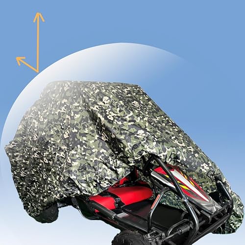 Miniatura 6 de Gokart - Funda para Go Kart de camuflaje pequeña, impermeable, grande, accesorios Gokart para Baja TrailMaster, Mudhead- 66.92 pulgadas de largo x