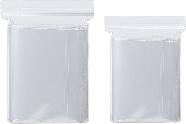 Grip Seal Bags 300Pcs 6x9/7x10cm Small Sealable Plastic Bags Mini Little Clear Ziplock Bag Reusable Tiny Transparent Polythene Pouches for Beads Cookies Drugs Candies Jewellery Storage