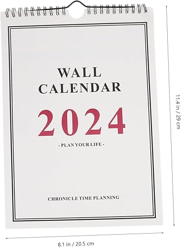Miniatura 7 de STOBOK Wall Mounted Calendar 2023-2024 Hanging Calendar Holiday Hanging Calendar Room Hanging Calendar 16 Month Calendar 2024 Wall Calendar Monthly