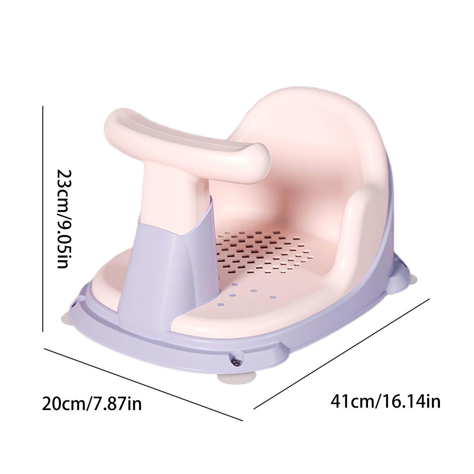Sedile Per Doccia Con Ventose - Seggiolone Vasca Da Bagno 6 A 18, Supporto Il Dei Bambini | Ausilio Sit-Up Antiscivolo Vasche Schienale Alto Sicuro L'igiene Del Gioco Infantile